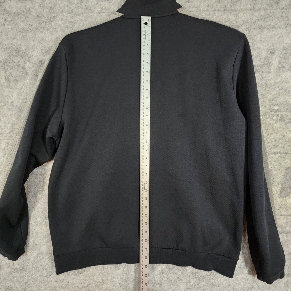 Puma Sweater Mens Size 2XL Full Zip logo Black Gray strips on sleeves - Picture 9 of 12